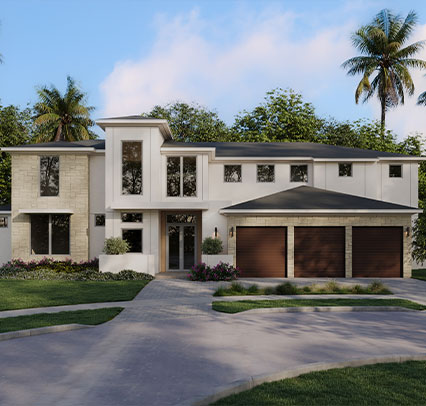 exterior rendering of home